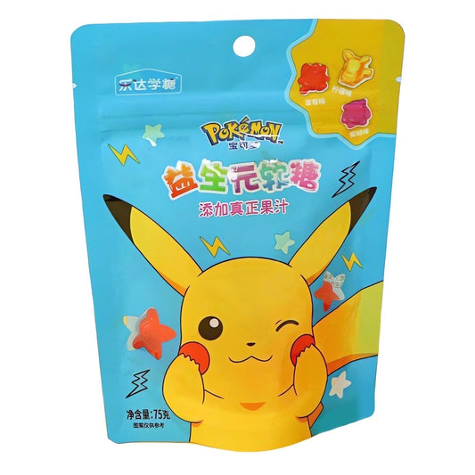 Pokemon Soft Sweets Lemon, Strawberry & Grape Asia 8x75g