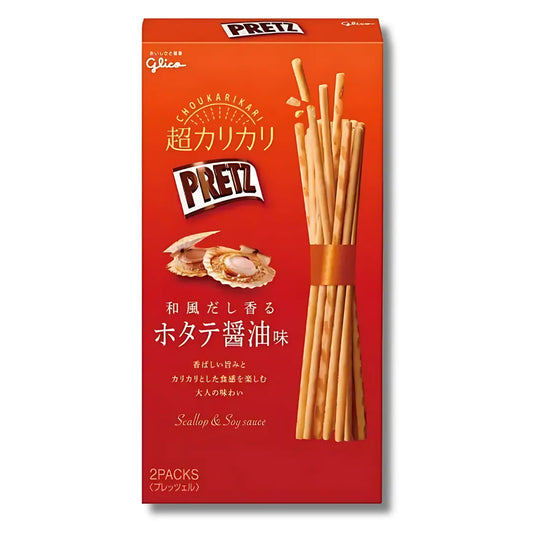 Glico Pretz Super Crunchy Scallop & Soy 10x55g