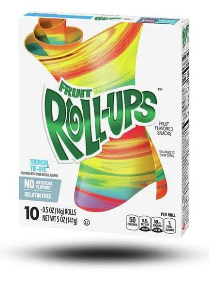 Fruit Roll Ups Tropical Tie Dye 10x141g