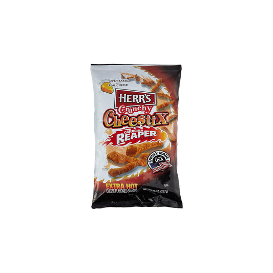 Herr's Crunchy Cheestix Carolina Reaper 8x227g (MHD)