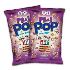 Candy Pop Popcorn PB&J Grape 12x149g