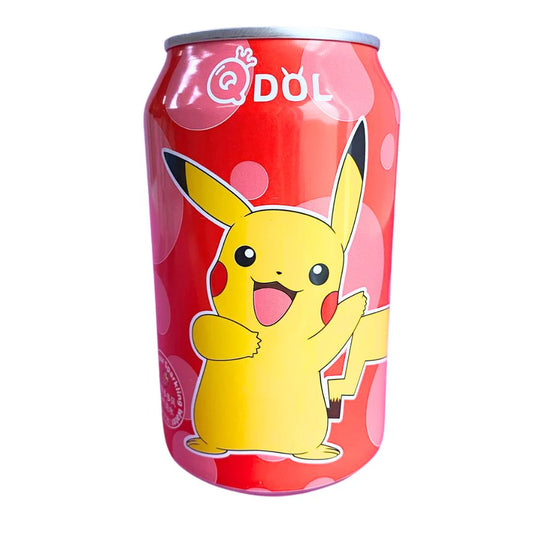 Qdol Pokemon Pikachu Strawberry Sparkling Water 24x330ml